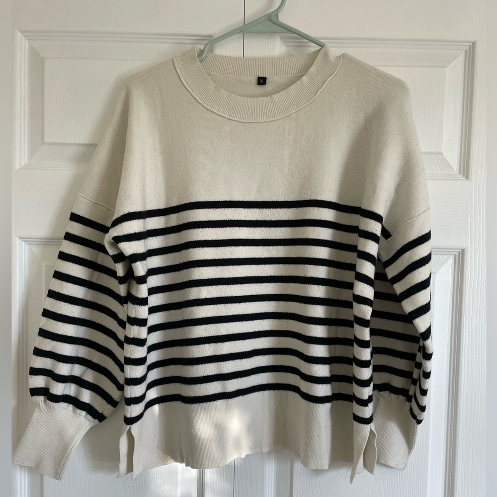 Striped Black and White Sweater